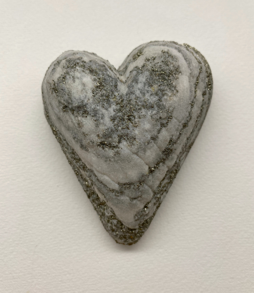 Goldmarmor-Magnet-Herz